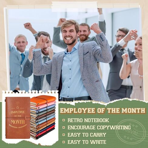 Yeaqee 12 Pack Team Appreciation Gift for Employees Bulk Thank You Gift Leather Notebook Bulk Travel Journal Employee of The Month Inspirational Notebooks for Coworker Women Men School Multicolor in Saudi Arabia