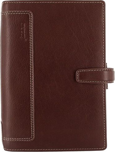 Filofax Holborn Organizer, Personal Size, Brown - Full Grain Buffalo Leather, Six Rings, with Cotton Cream Week-to-View Calendar Diary, Multilingual, 2024 (C025120-24) in Saudi Arabia
