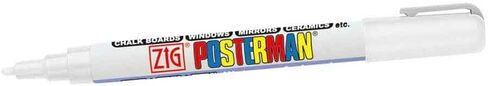 Windshield Paint Markers - Zig Posterman Fine - 1mm Tip Marker - White (1 Per Pack) (1 Millimeter Tip) in Saudi Arabia
