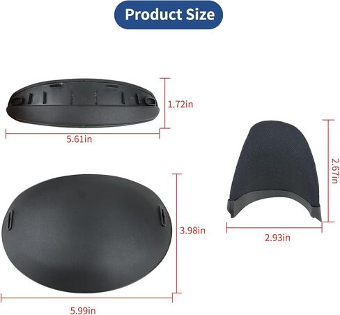 وسادة وسادة للجبهة ووسادة دماغ خلفية لجهاز ميتا كويست برو مع حاجبات الضوء المغناطيسية، غطاء تظليل وسادة وسادة الواقع الافتراضي ملحقات الواقع الافتراضي باللون الأسود in Kuwait