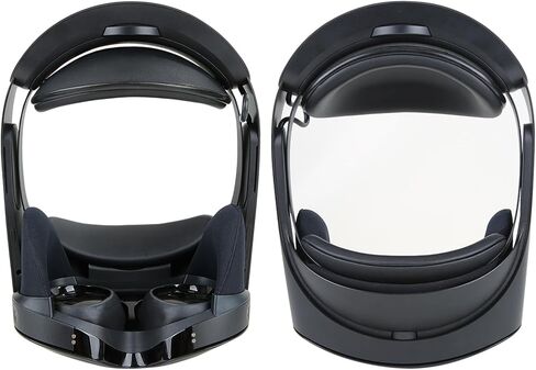 وسادة وسادة للجبهة ووسادة دماغ خلفية لجهاز ميتا كويست برو مع حاجبات الضوء المغناطيسية، غطاء تظليل وسادة وسادة الواقع الافتراضي ملحقات الواقع الافتراضي باللون الأسود in Kuwait