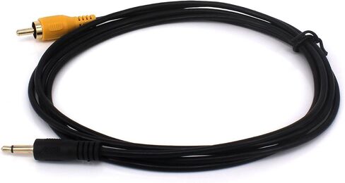 Yeebline 6Ft 3.5mm 1/8 بوصة قابس ذكر أحادي إلى RCA ذكر جاك كابل الصوت مطلي بالذهب (1) in Kuwait