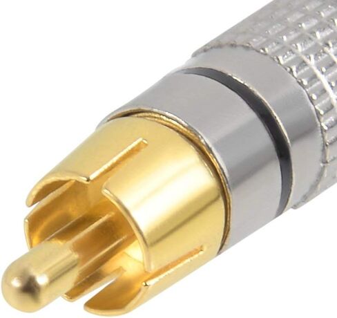 bnafes 10Pcs RCA Male Solderless Coax Audio Video Jack Adapter Wire Cable Connector in Saudi Arabia