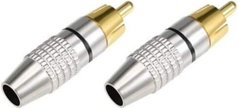 bnafes 10Pcs RCA Male Solderless Coax Audio Video Jack Adapter Wire Cable Connector in Saudi Arabia