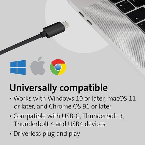Kensington CV4200H USB-C to HDMI Adapter up to 8K@60Hz or 4K@120Hz, Portable USB C/Thunderbolt 3/4 to HDMI Adapter for USB C Devices (K34052WW) in Saudi Arabia