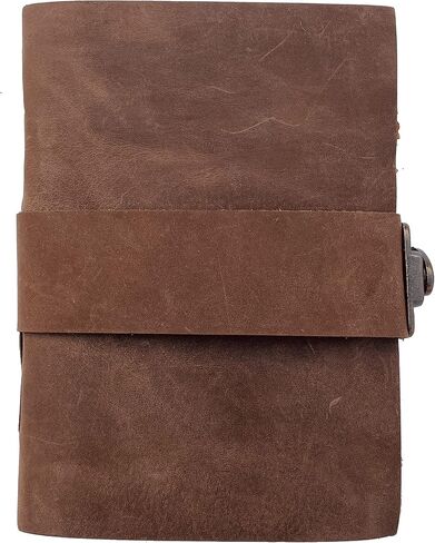 مجلة جلدية عتيقة - قفل إغلاق، كتاب الظلال، مجلة جريمويري، مجلة الساحرة، 200 صفحة مجلة رسم ورقية ذات حافة عتيقة هدية رائعة للرجال والنساء 7x5 بوصة in Kuwait