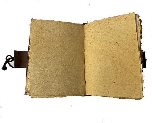 مجلة جلدية عتيقة - قفل إغلاق، كتاب الظلال، مجلة جريمويري، مجلة الساحرة، 200 صفحة مجلة رسم ورقية ذات حافة عتيقة هدية رائعة للرجال والنساء 7x5 بوصة in Kuwait