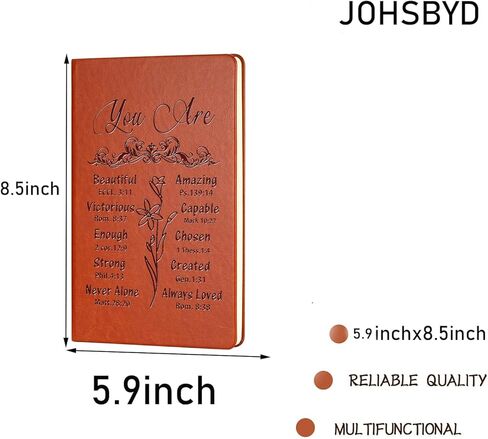 johsbyd الهدايا المسيحية الجلود دفتر الكتاب المقدس الآية الإيمان دفتر الكتابة الدينية للنساء الرجال هدية المسيحية ملهمة الدينية للأصدقاء الأسرة (كورنثوس 13: 7) in Kuwait