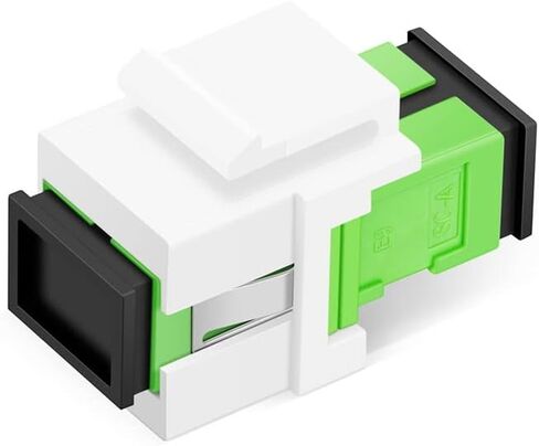 5er Link Technology Wall Plate Fiber Optic Optic Keystone Jack Coupler Insert for Duplex LC or Simplex SC couplers (Coupler not Included) (Pack of 24) in Saudi Arabia