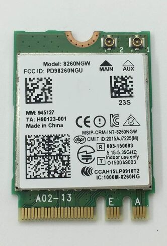867Mbps Dual Band Wireless-AC 8260NGW WiFi Card for Dell Latitude 7275 E5270 E5450 E5570 E7270 E7470 Precision 3510 7510 M7510 08XG1T 0CNP0J 0KTTYN 5M4TC 8XG1T CNP0J 05M4TC 08XG1T 0CNP0J 8XG1T in Saudi Arabia