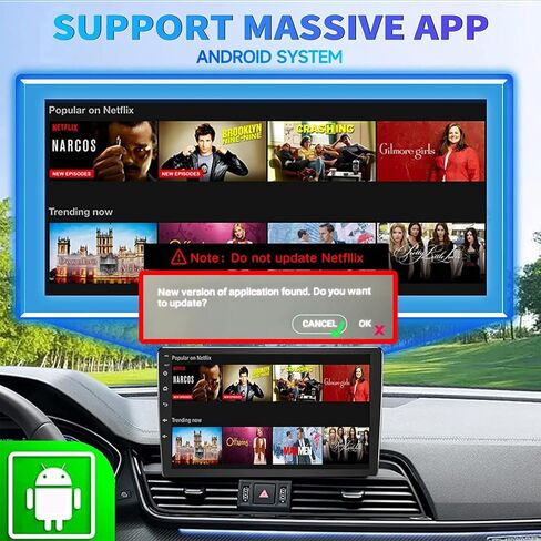 Binize محول Carplay اللاسلكي Android Auto Wireless Magic Box جهاز بث للسيارة Carplay Ai Box نظام Android صندوق فيديو الوسائط المتعددة Stream Netflix/YouTube/Spotify Plug&Play in Kuwait