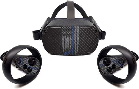 MightySkins Carbon Fiber Skin for Oculus Quest - Bald Eagle | Protective, Durable Textured Carbon Fiber Finish | Easy to Apply, Remove, and Change Styles | Made in The USA (CF-OCQU-Bald Eagle) in Kuwait