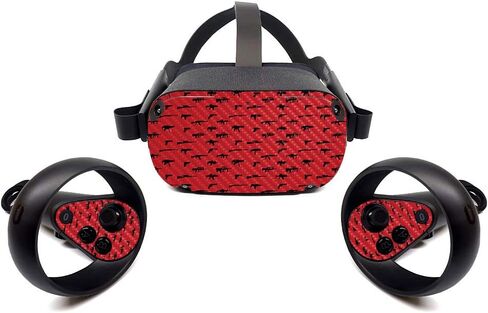 MightySkins Carbon Fiber Skin for Oculus Quest - Bald Eagle | Protective, Durable Textured Carbon Fiber Finish | Easy to Apply, Remove, and Change Styles | Made in The USA (CF-OCQU-Bald Eagle) in Kuwait