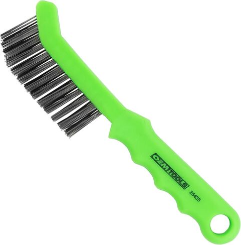 OEMTOOLS 25435 فرشاة فرجار الفرامل الخضراء | تنظيف مساميك الفرامل والحشوات وأجهزة الفرامل أثناء الصيانة | فرشاة سلك فولاذي ومقبض مريح | تصميم نحيف | يناسب أي مكان in Saudi Arabia
