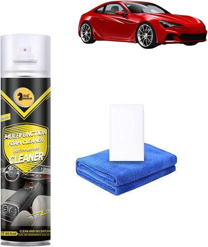 Multifunctional Foam Cleaner, Dry Cleaning Multi PurposeFoam Cleaner Spray, Foam Cleaner for Car and House Lemon Flavor, All-Purpose Household Cleaners for Kitchen in Kuwait