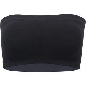 ilishop Women's Padded Bandeau Bra, Strapless Removable Pads Tube Tops 1-4 Pack in Saudi Arabia