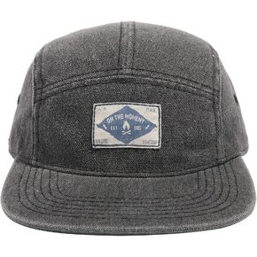 CLAPE Snapback 5 Panel Hat for Men Women Washed Cotton Flat Bill Baseball Cap Strapback Hip Hop Biker Board Cap