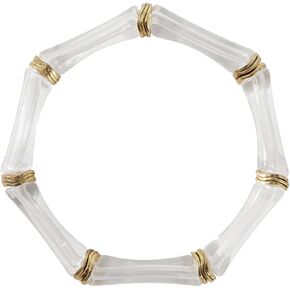 Sajidos Bamboo Tube Bangle Bracelets for Women Stacking Chunky Colorful Acrylic Beads Stretch Bracelets Friendship Summer Beach Bracelet Jewelry
