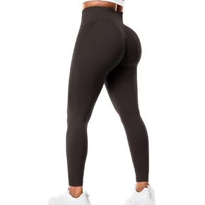 VOYJOY Women Scrunch Butt Lifting Seamless Yoga Leggings High Waist Pants Tummy Control Vital Runched Booty Compression Tight