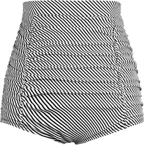 Balasami Women's Retro High Waisted Bikini Swimsuit Bottoms Ruched Vintage Swim Short Tankinis in Saudi Arabia