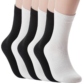 Pro Mountain Seamless Long Socks For Women Fashion Cotton Ribbed Crew Multi Pack