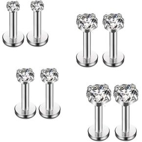 16 جرام الماس تشيكوسلوفاكيا الشفاه خواتم labret مونرو الأنف الزنمة اللولب اللولب الأذن ثقب المجوهرات الجراحية الفولاذ المقاوم للصدأ 2 ملليمتر 3 ملليمتر 4 ملليمتر 5 ملليمتر تشيكوسلوفاكيا 8 قطع 6 ملليمتر 8 ملليمتر بار in Kuwait