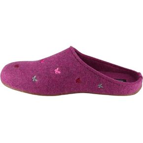 HAFLINGER Women's Felt Slippers with Butterflies Farfalline, Anthracite