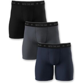 INTO THE AM Premium Men's Boxer Briefs - Modal Stretchy Compression Athletic Underwear S - 4XL