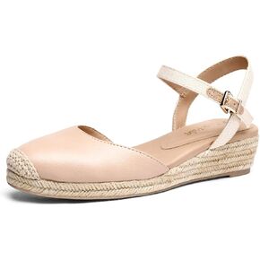 DREAM PAIRS Women's Closed Toe Elastic Ankle Strap Espadrilles Wedge Sandals in Kuwait