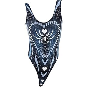 Women's Sexy Lingerie Superhero Anime Cosplay One Piece Swimsuit High Waist Leotard Bodysuit