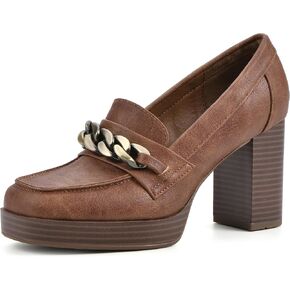 WHITE MOUNTAIN Women's Shoes Manning Platform Heel Loafer