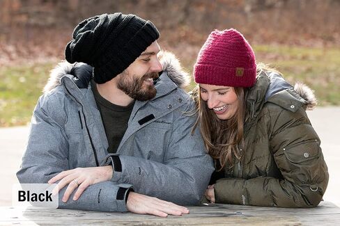 Funky Junque Trendy Warm Oversized Chunky Soft Oversized Cable Knit Slouchy Beanie in Kuwait