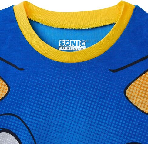 مجموعة ملابس نوم للأطفال مكونة من شورت وقميص نوم للأولاد من Sonic The Hedgehog مكونة من قطعتين in Saudi Arabia