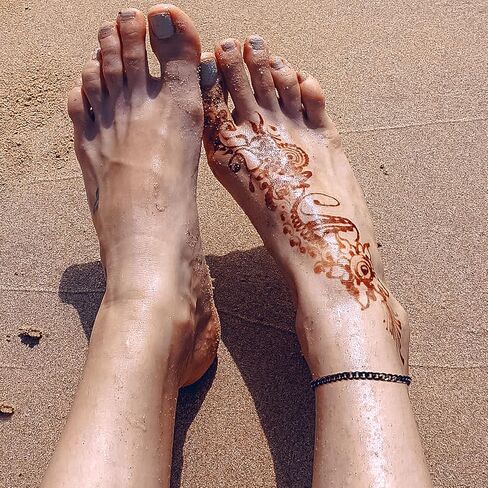 Cuban Link/Figaro/Wheat Chain Anklets for Women Men 8.5+2 Inch Extender Stainless Steel/18K Gold Plated Ankle Bracelets Beach or Party Foot Jewelry in Kuwait