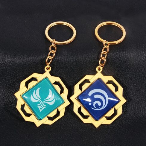 SONGCHANGJEWELRY G-I Vision Keychain - Eye of God Luminous Keyring Pendant - Game Project Accessories for Women in Kuwait