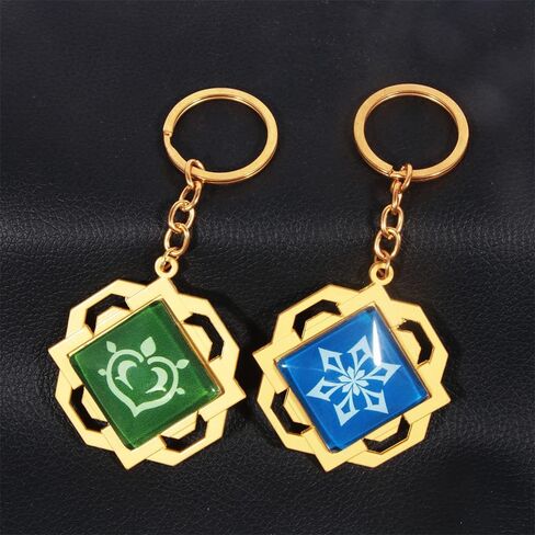 SONGCHANGJEWELRY G-I Vision Keychain - Eye of God Luminous Keyring Pendant - Game Project Accessories for Women in Kuwait