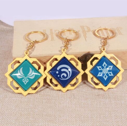 SONGCHANGJEWELRY G-I Vision Keychain - Eye of God Luminous Keyring Pendant - Game Project Accessories for Women in Kuwait