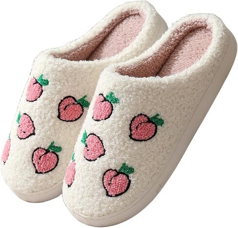 FAYUEKEY House Slippers for Women Fuzzy Mens Fruit Series Strawberry Memory Foam slippers Bedroom Shoes in Saudi Arabia