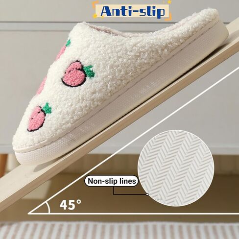 FAYUEKEY House Slippers for Women Fuzzy Mens Fruit Series Strawberry Memory Foam slippers Bedroom Shoes in Saudi Arabia