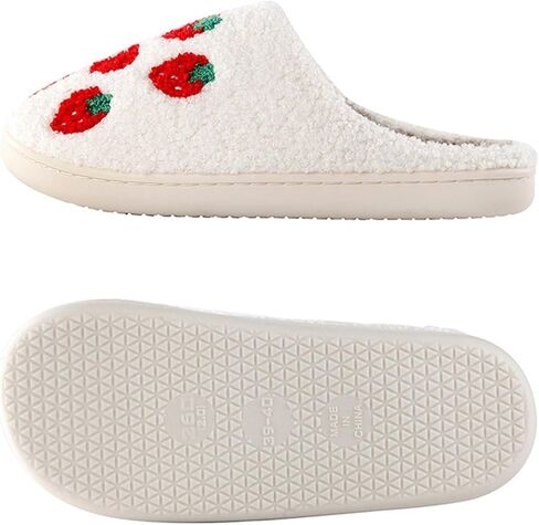 شباشب الفراولة شباشب الفطر للنساء، شباشب منزلية خفيفة الوزن من القطيفة الناعمة، شباشب من رغوة الذاكرة، أحذية منزلية للزوجين في الأماكن المغلقة in Kuwait