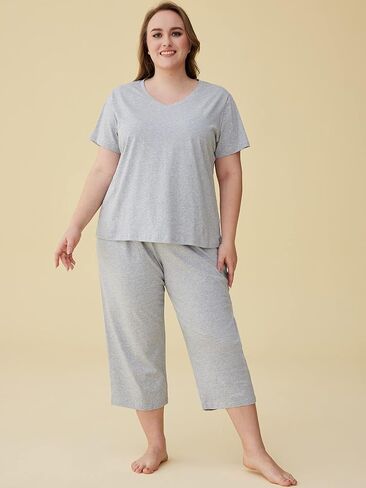 طقم بيجامات قطنية للسيدات من Latuza وملابس نوم وسراويل كابري in Kuwait