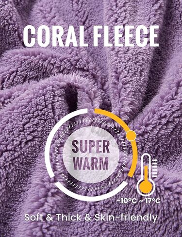 Yeokou Women's Fleece Pajamas Sets Fluffy Sleepwear Warm Sherpa Pullover Pants with Pockets in Kuwait