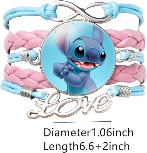 سحر سوار Twin Six Stith Ohana، أساور سلسلة يدوية من الجلد باللونين الأزرق والأرجواني، هدايا للنساء والفتيات in Kuwait