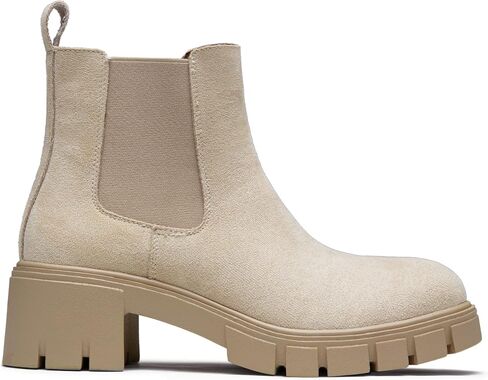 Jeossy Women's Ankle Boots 9606 Chelsea Platform Chucky Heel Booties for Women in Saudi Arabia