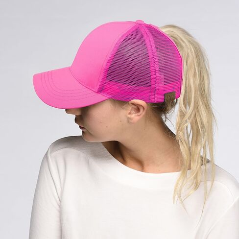 C.C Hatsandscarf Ponytail caps Messy Buns Trucker Plain Baseball Cap (BT-6) in Saudi Arabia