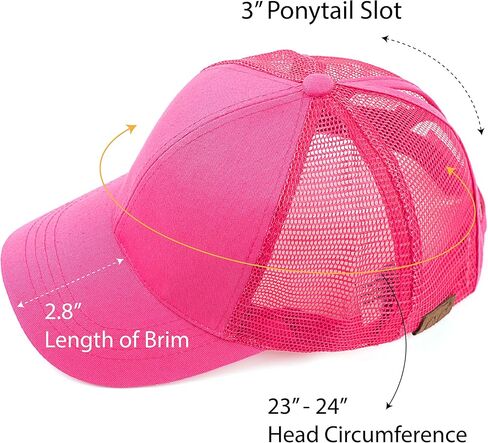 C.C Hatsandscarf Ponytail caps Messy Buns Trucker Plain Baseball Cap (BT-6) in Saudi Arabia