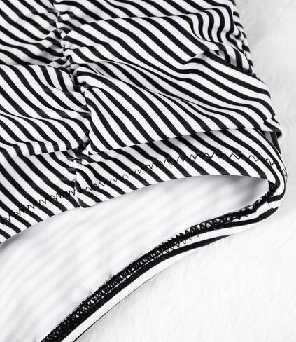 Balasami Women's Retro High Waisted Bikini Swimsuit Bottoms Ruched Vintage Swim Short Tankinis in Saudi Arabia