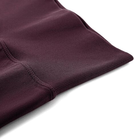 MOSHENGQI سراويل يوجا نسائية بدون خياطة لرفع المؤخرة بخصر عالٍ، سراويل يوجا مضلعة للتمرينات والتخسيس in Kuwait