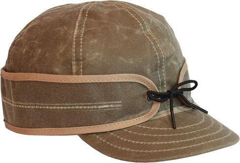 Stormy Kromer Waxed Cotton Cap - Lightweight Fall Hat with Earflaps in Kuwait