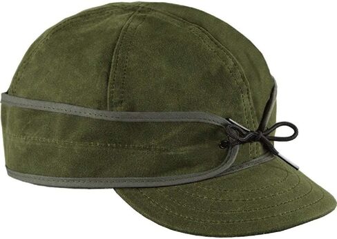 Stormy Kromer Waxed Cotton Cap - Lightweight Fall Hat with Earflaps in Kuwait